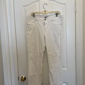 APT 9 white distressed jeans